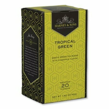 HARNEY & SONS FINE TEAS Premium Tea, Tropical Green Tea, Individually Wrapped Tea Bags, 20PK HSF30640